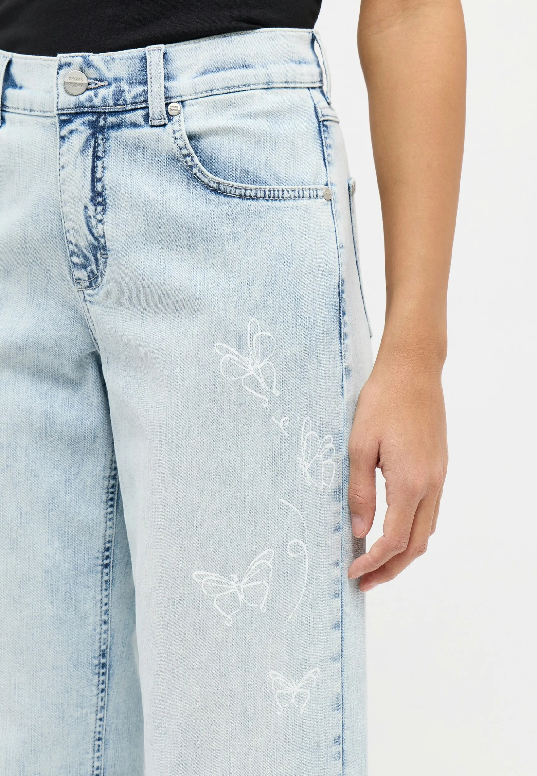 Jeans Linn mit Schmetterlingprint