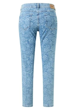 Jeans Ornella mit floralem Muster