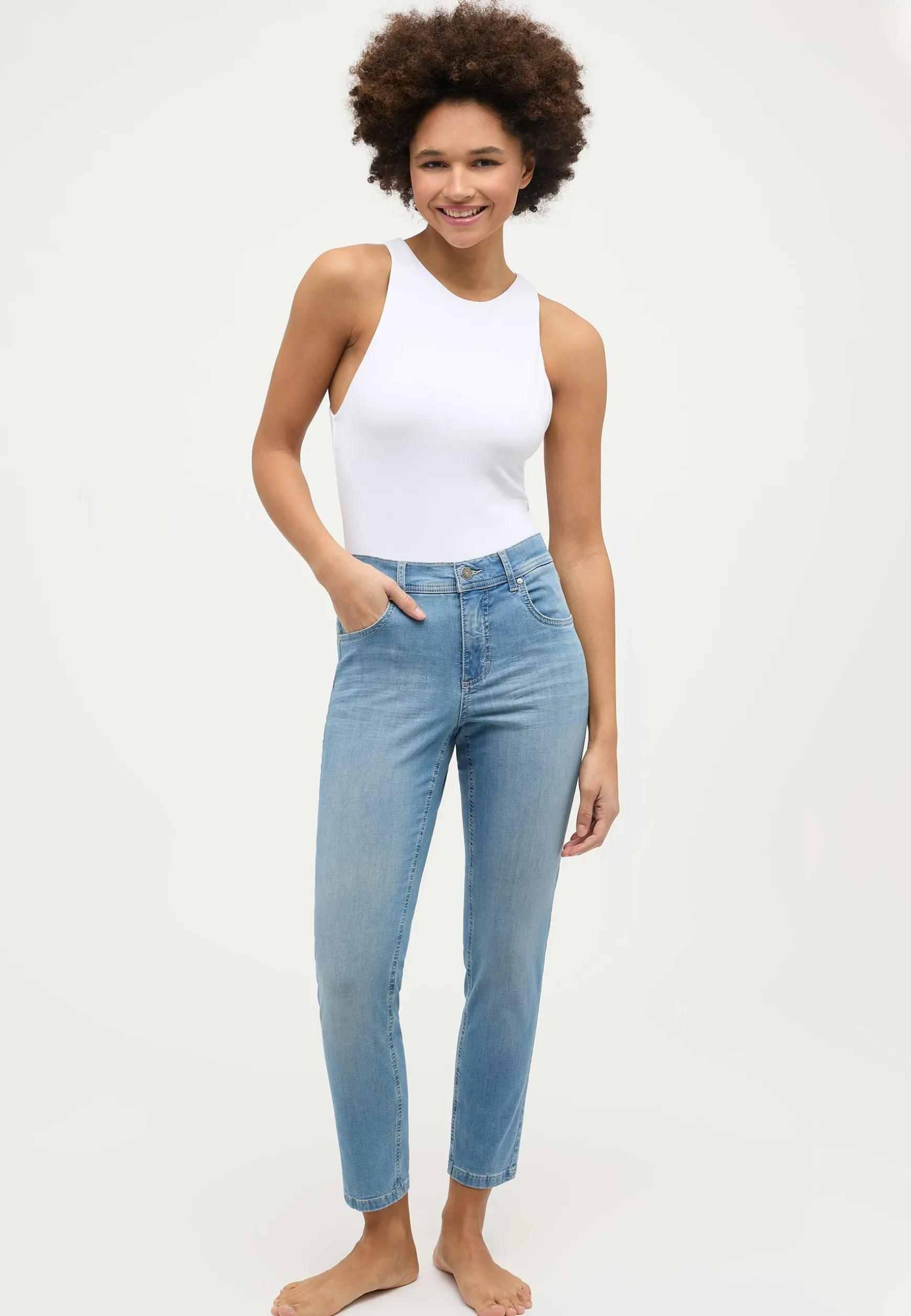Jeans Ornella mit Used-Waschung
