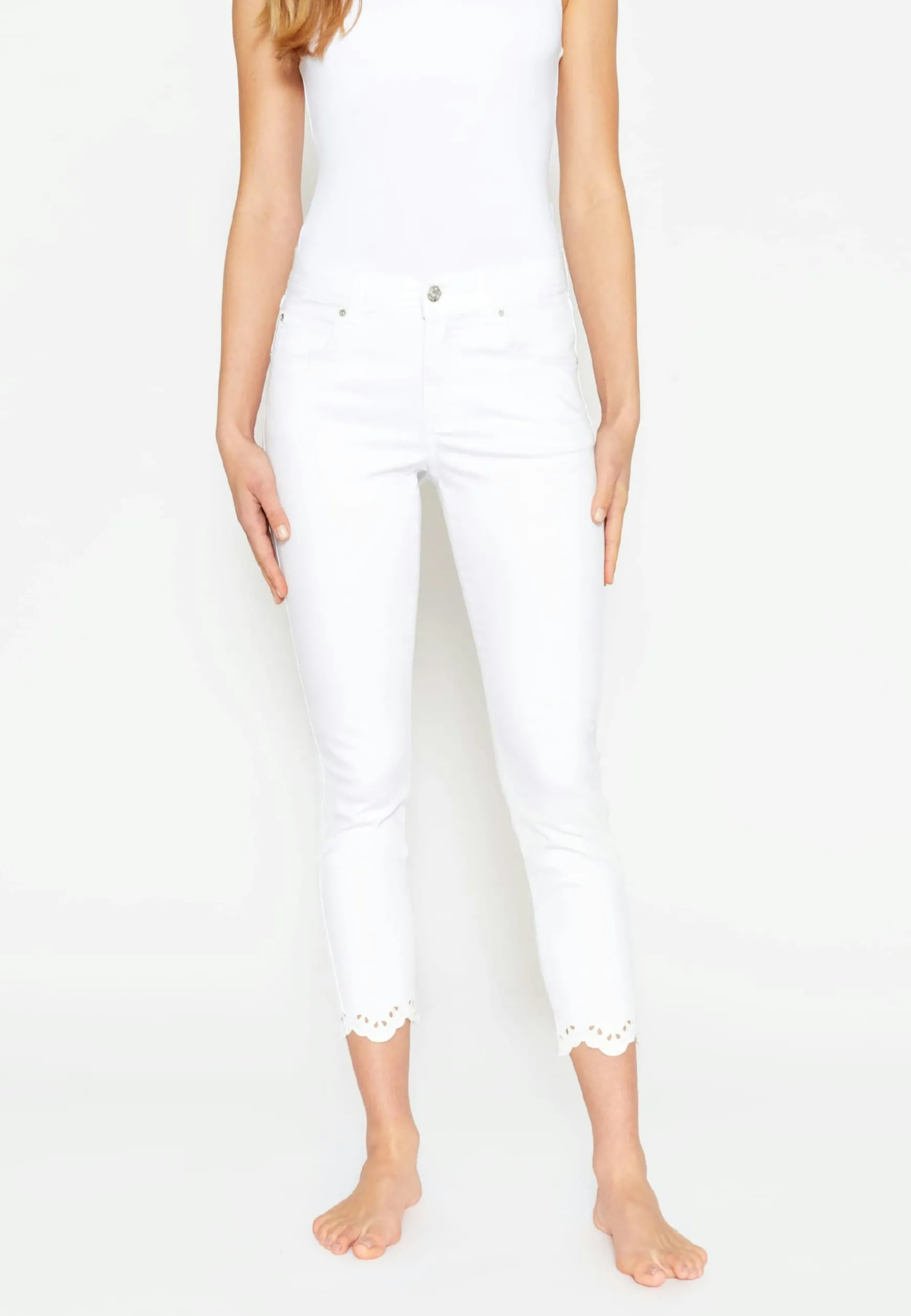 Jeans Ornella Stitch mit Stickereien