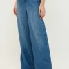 Jeans Palazzo mit Used-Waschung