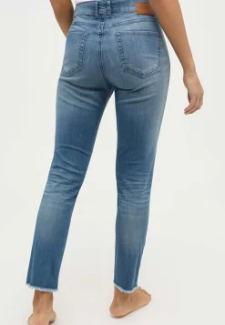 Jeans Skinny Ankle Zip Fringe