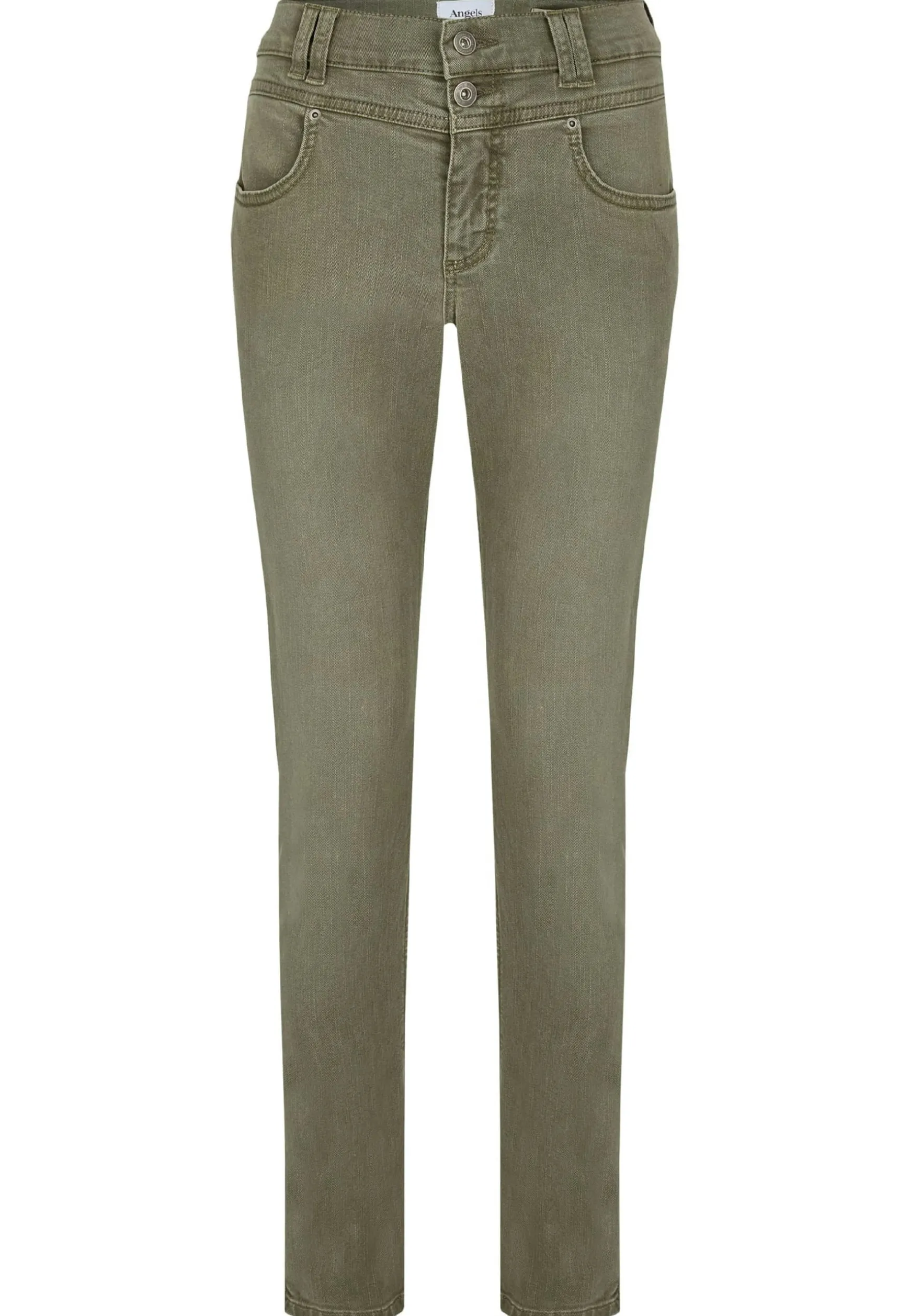Jeans Skinny Button mit Coloured Denim
