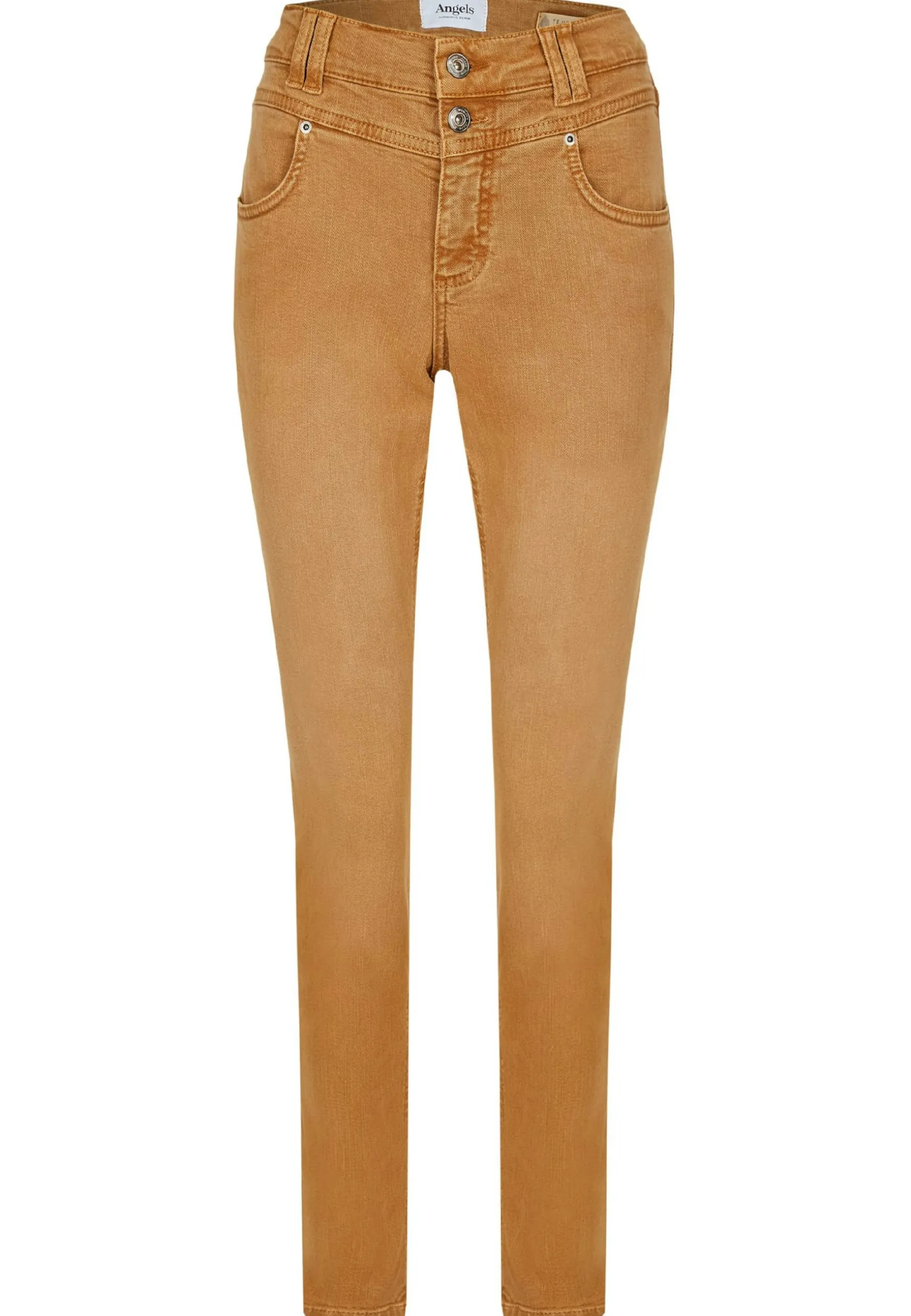 Jeans Skinny Button mit Coloured Denim