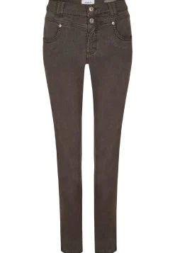 Jeans Skinny Button mit Coloured Denim