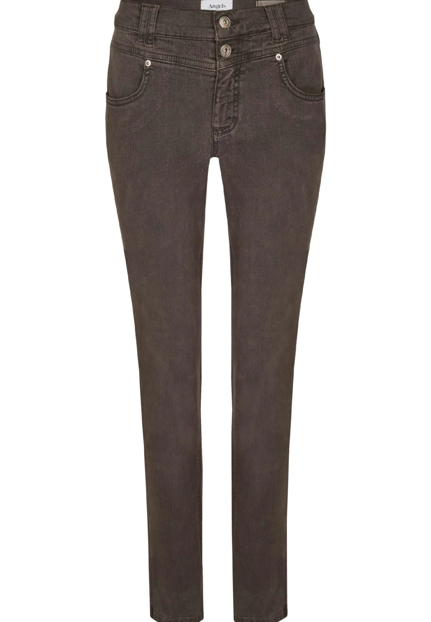 Jeans Skinny Button mit Coloured Denim