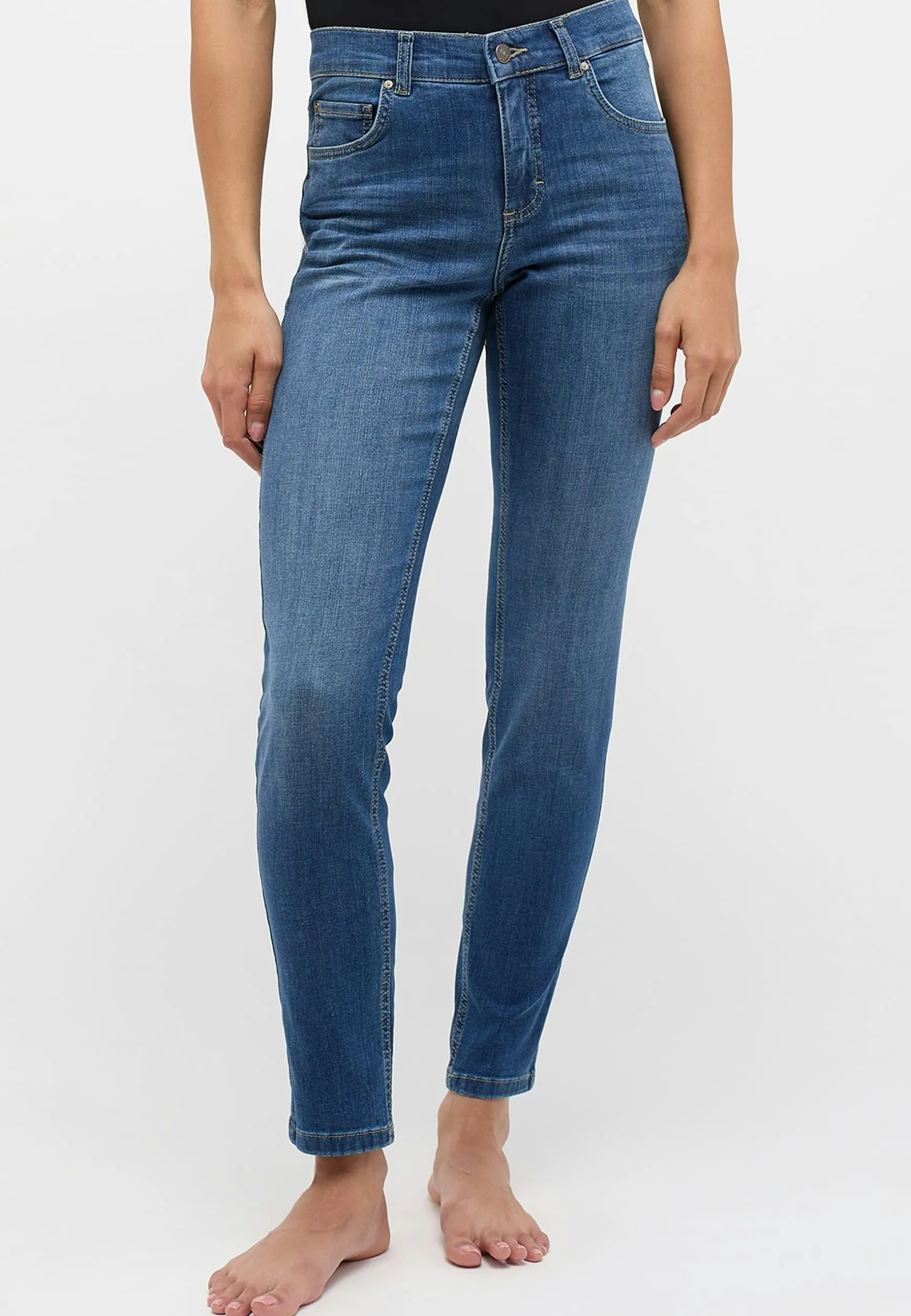 Jeans Skinny mit authentischem Denim