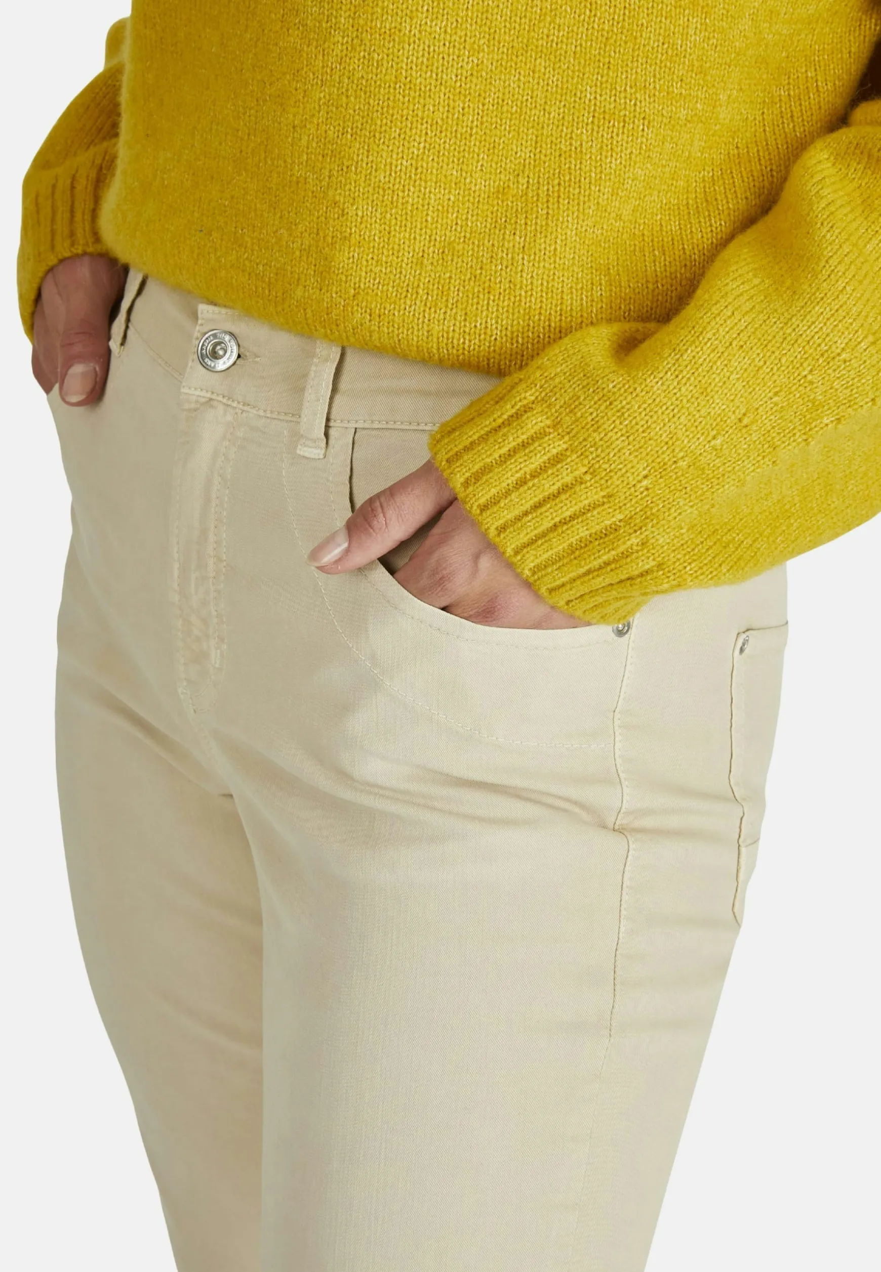 Jeans Tama Cropped mit teilelastischem Bund