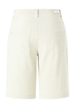 Jeans Wide Leg Short mit Streifen