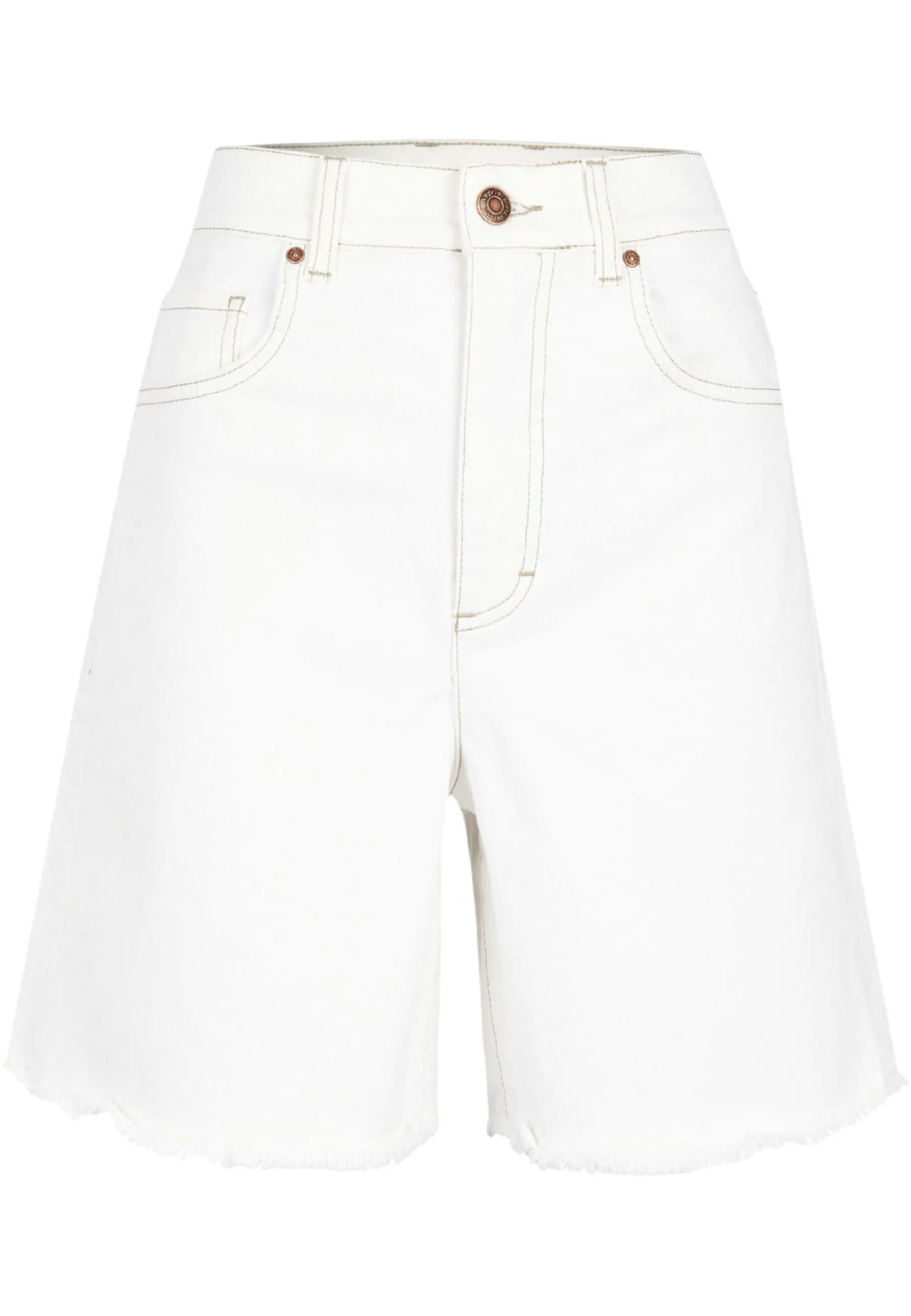 Jeansshorts Mila in unifarbenem Denim