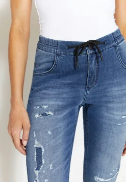 Joggpants Louisa Active mit unifarbenem Stoff