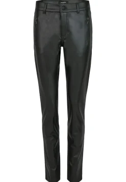 Lederimitathose Skinny Pocket Zip in Uni-Design