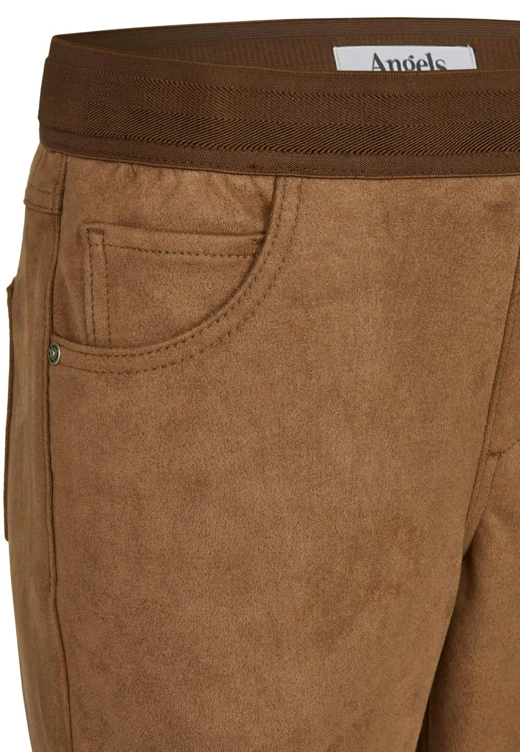 Lederimitathose Skinny Shape Seam mit Ziernu00c3u00a4hten