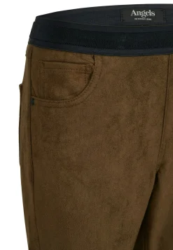 Lederimitathose Skinny Shape Seam mit Ziernu00c3u00a4hten