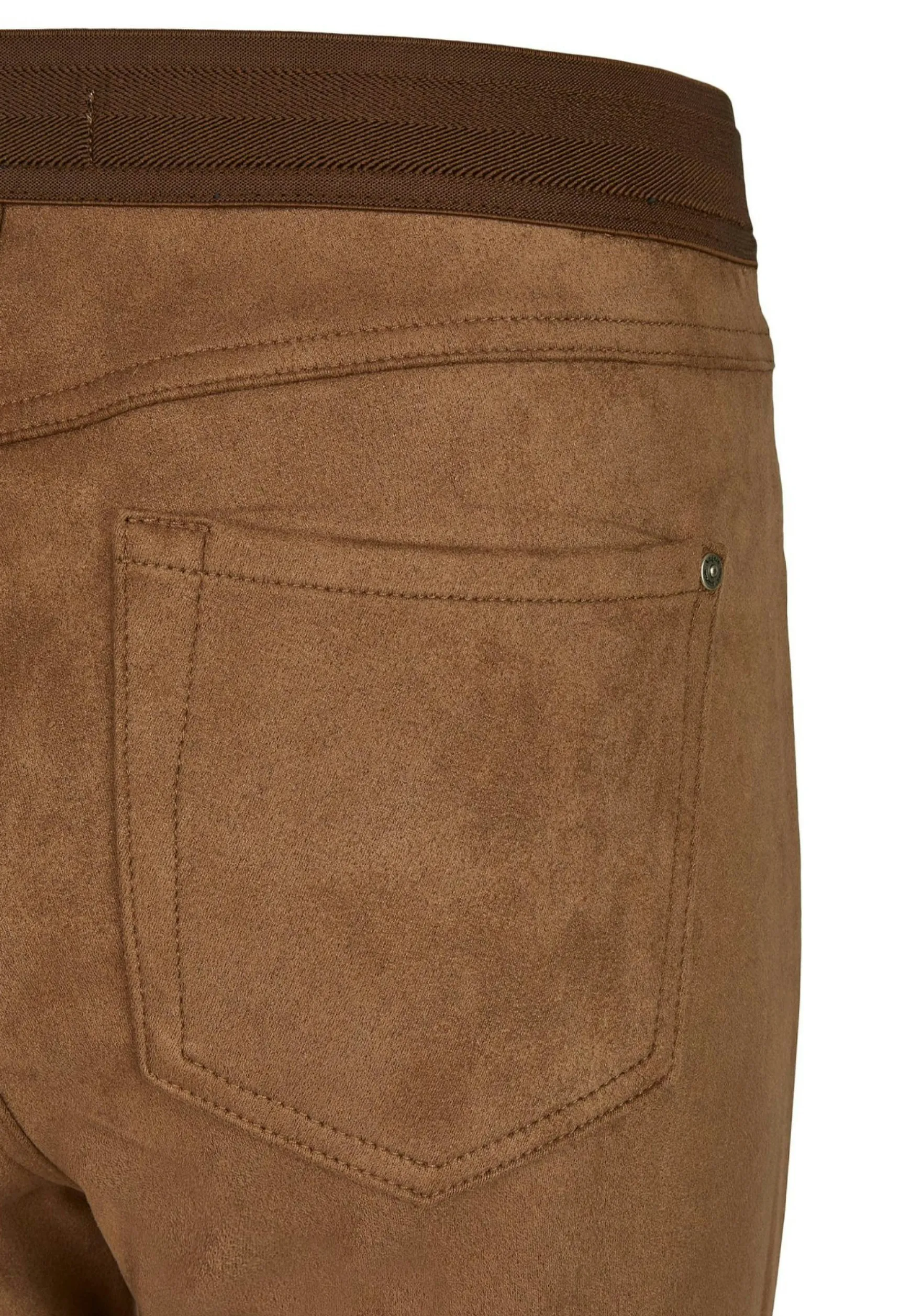 Lederimitathose Skinny Shape Seam mit Ziernu00c3u00a4hten