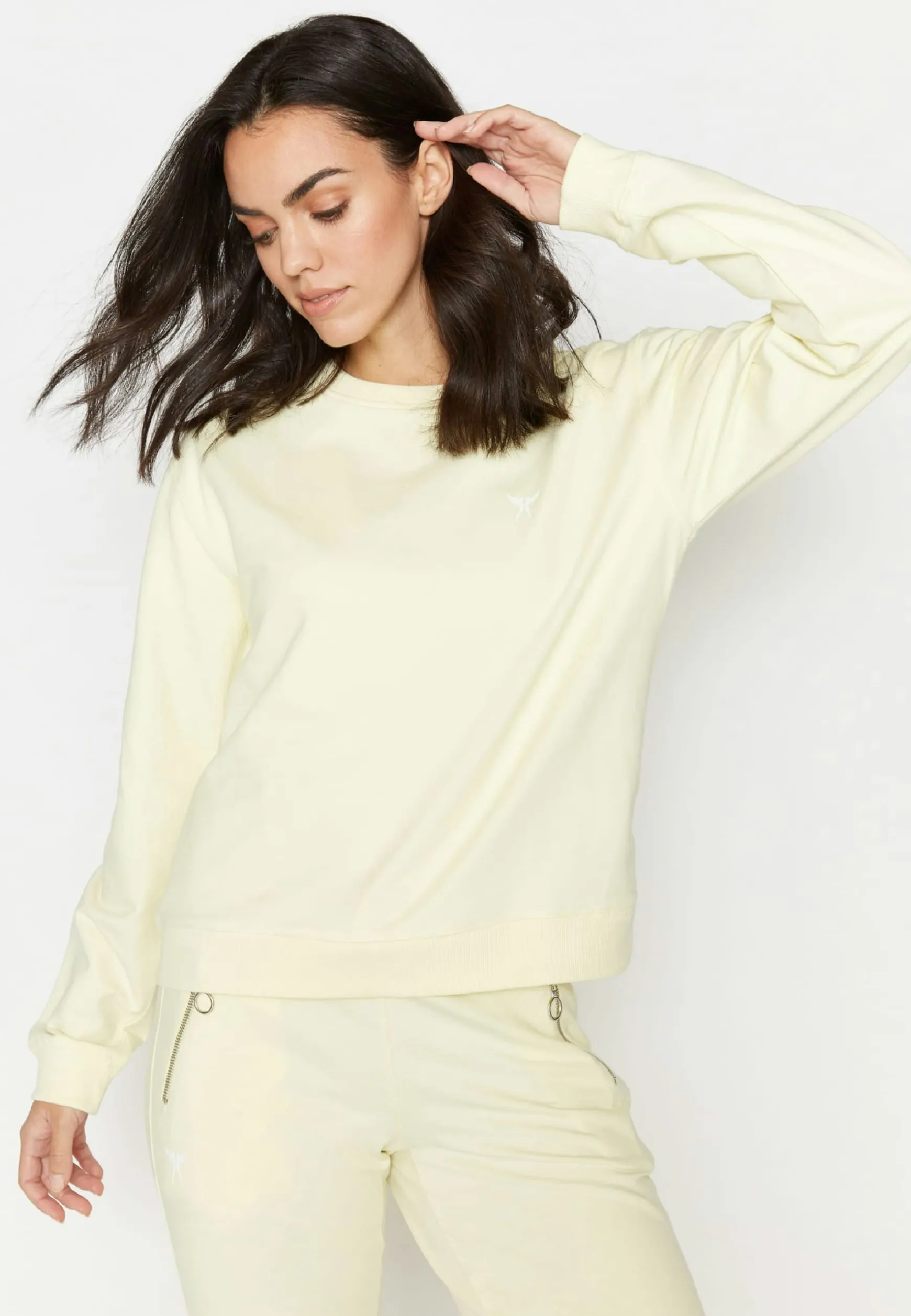 Sweater in unifarbenem Pastell