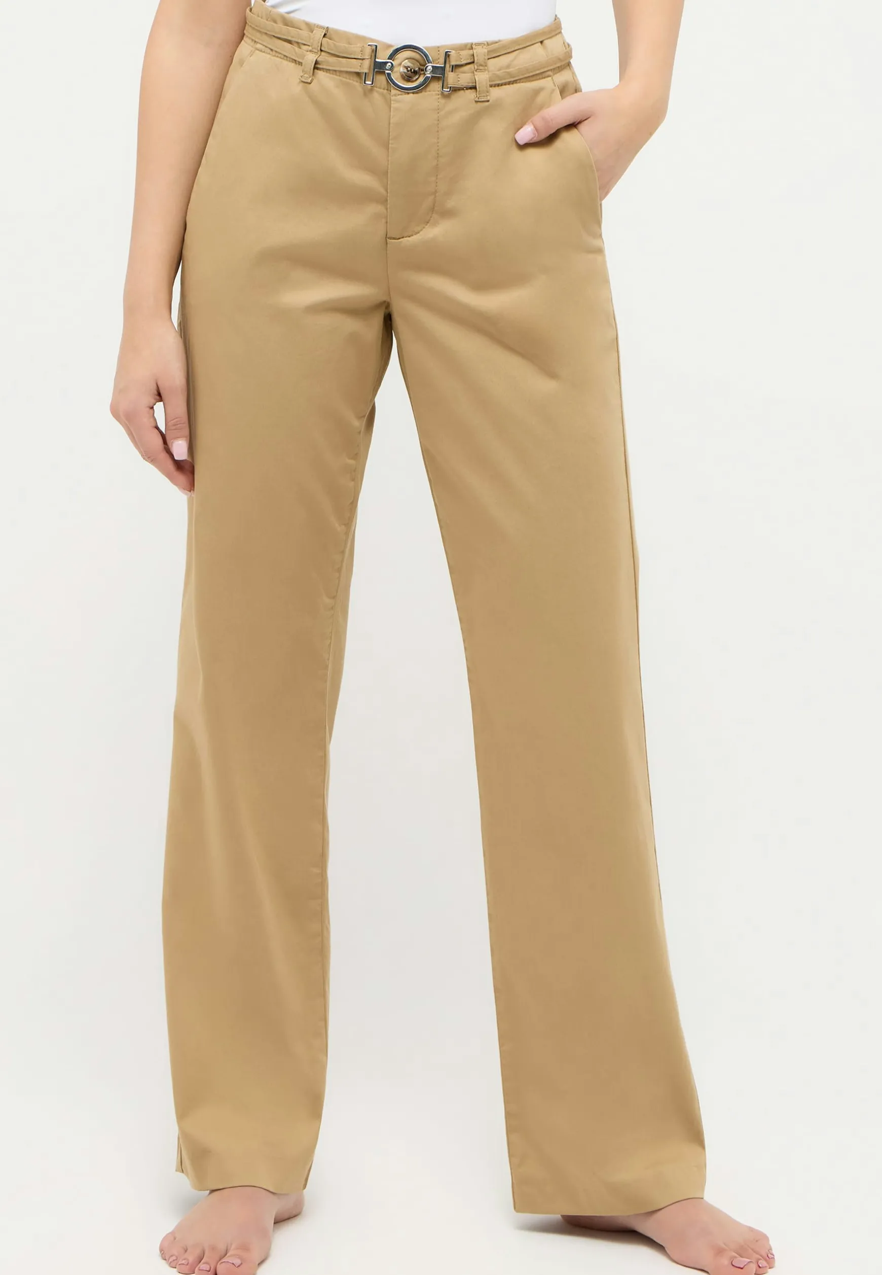 Unifarbene Hose Lara Belt